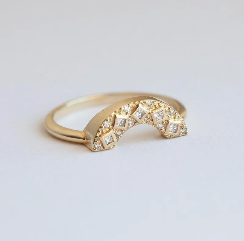 Diamond Ring Set, Moissanite Ring view 6