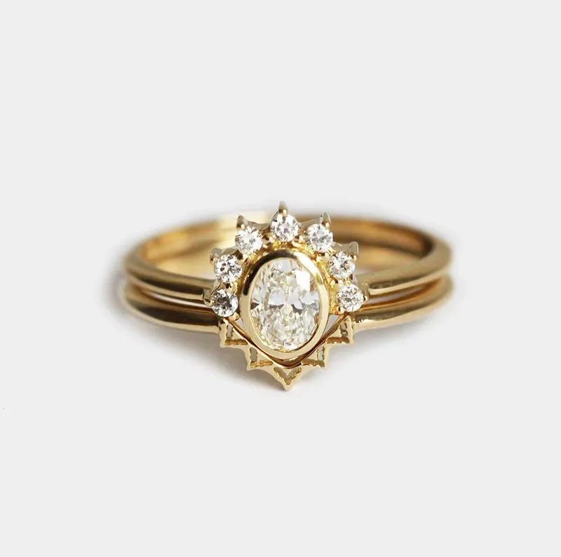 Diamond Ring Set, Oval Diamond Ring diamond oval cut engagement ring