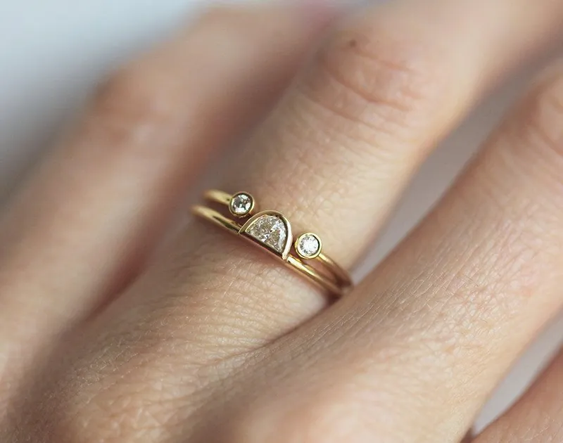 Diamond Ring, Unique Diamond Set view 2
