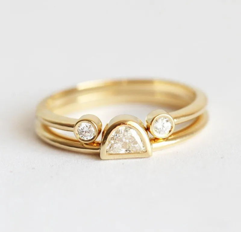 Diamond Ring, Unique Diamond Set view 3