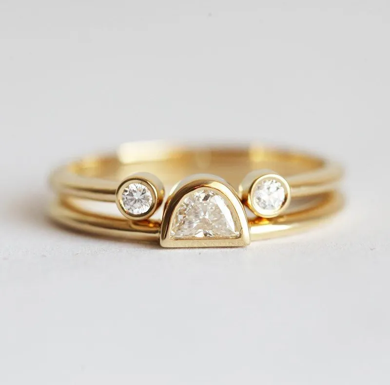 Diamond Ring, Unique Diamond Set view 4