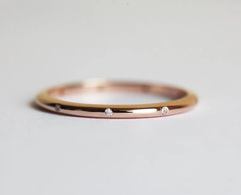 Diamond Ring, Wedding Band vy 2