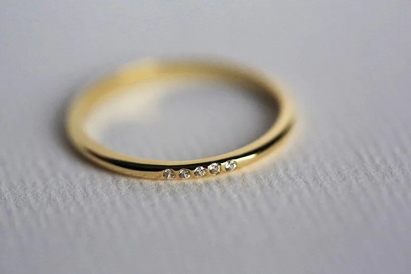 Diamond Ring, Wedding Band view 3