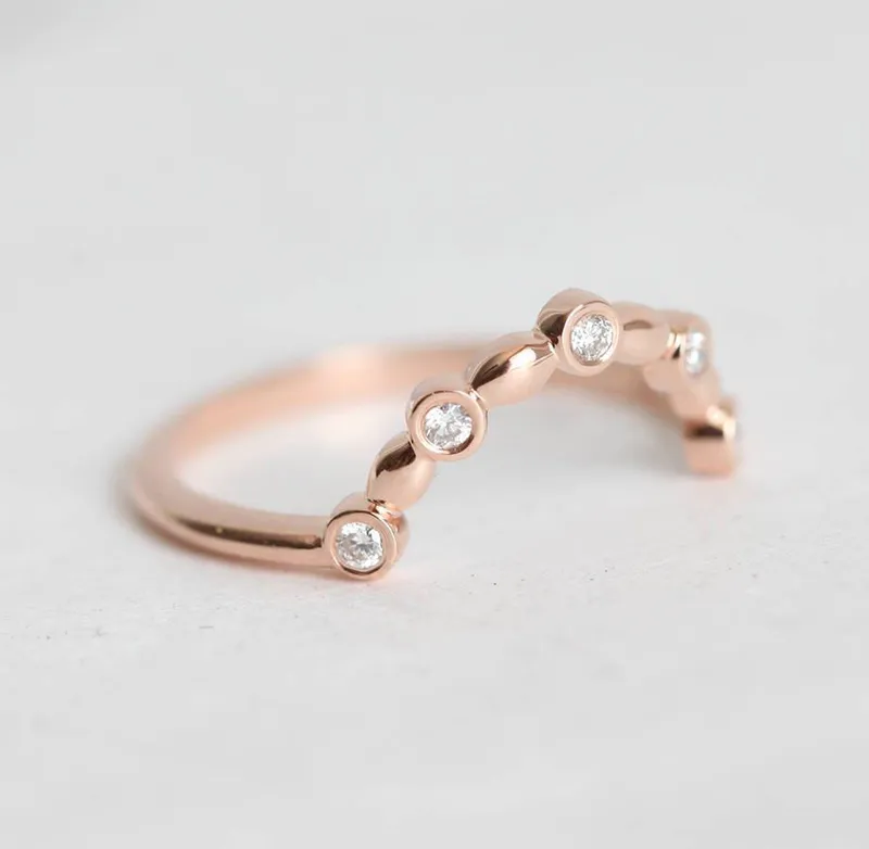 Diamond Ring, Wedding Band view 3
