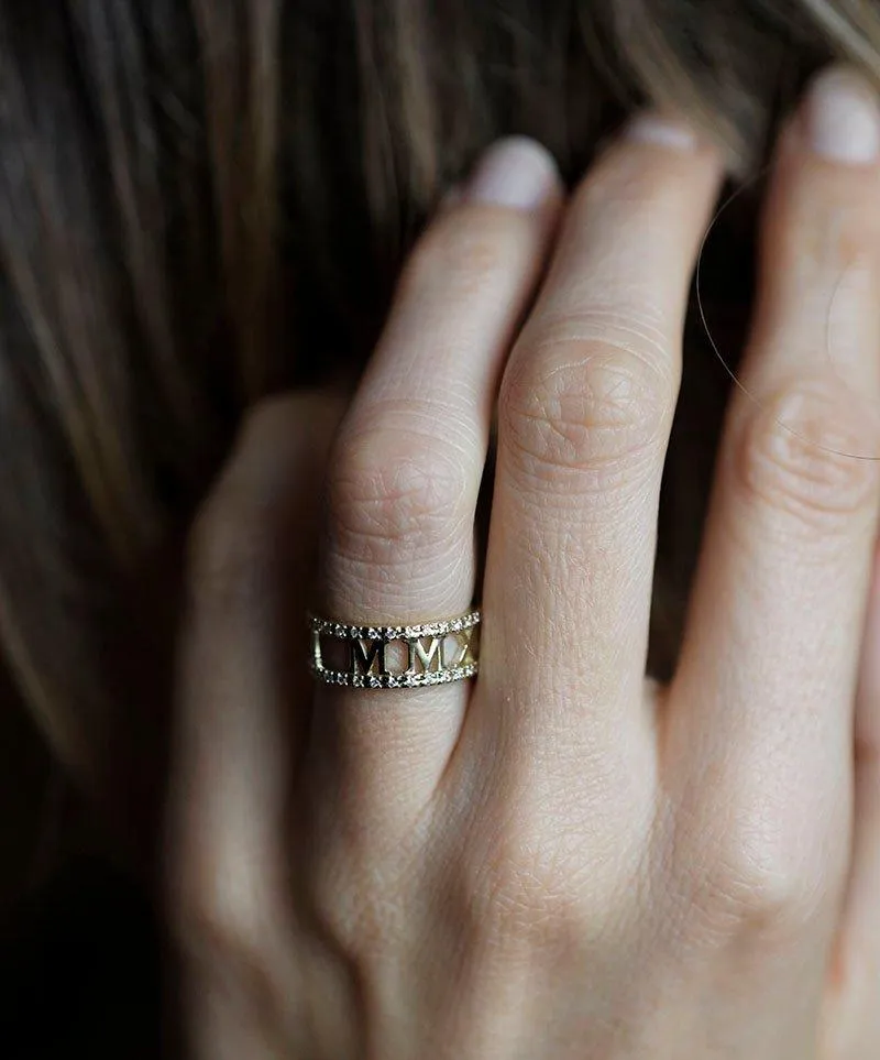 Diamond Ring, Wedding Band view 3
