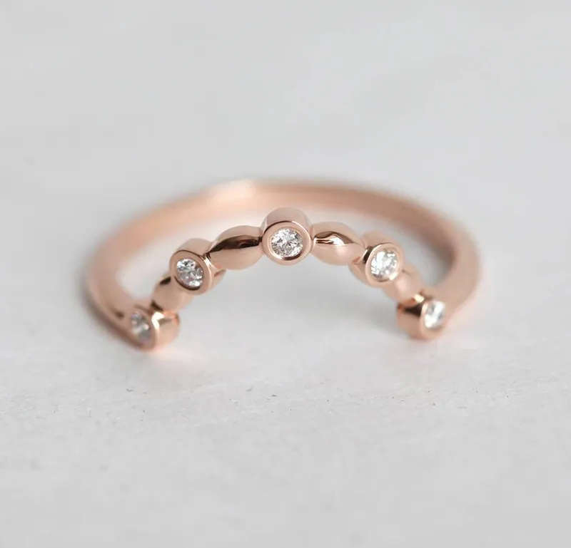 Diamond Ring, Wedding Band view 4