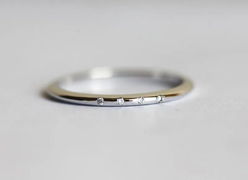 Diamond Ring, Wedding Band view 5