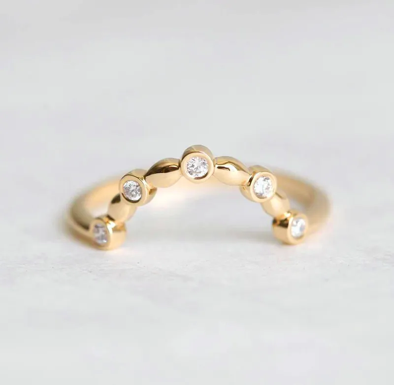 Diamond Ring, Wedding Band view 5