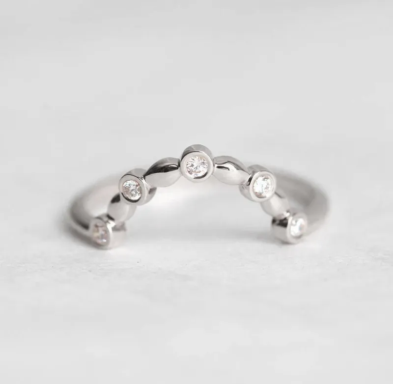Diamond Ring, Wedding Band view 6