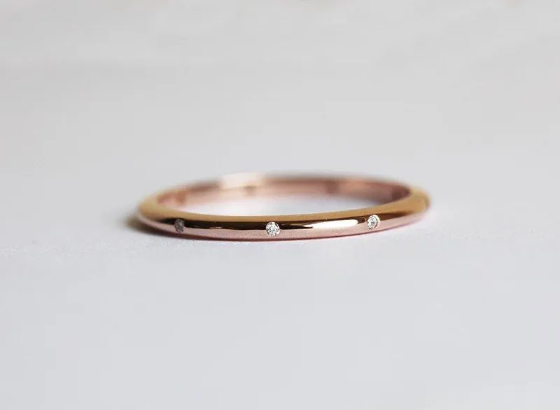 Diamond Ring, Wedding Band vy 6