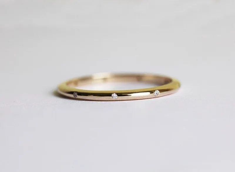 Diamond Ring, Wedding Band vy 8