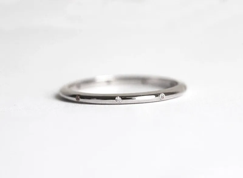 Diamond Ring, Wedding Band vy 9