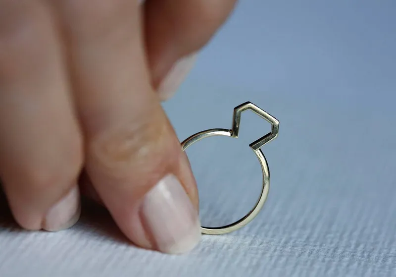 DIAMOND SHAPED RING, DIAMOND SHAPE RING view 4