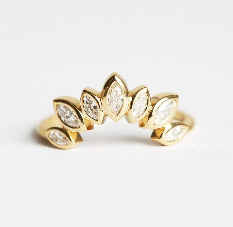Diamond Tiara Ring, Diamond Crown Ring vy 4