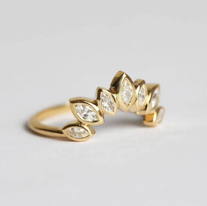 Diamond Tiara Ring, Diamond Crown Ring vy 6
