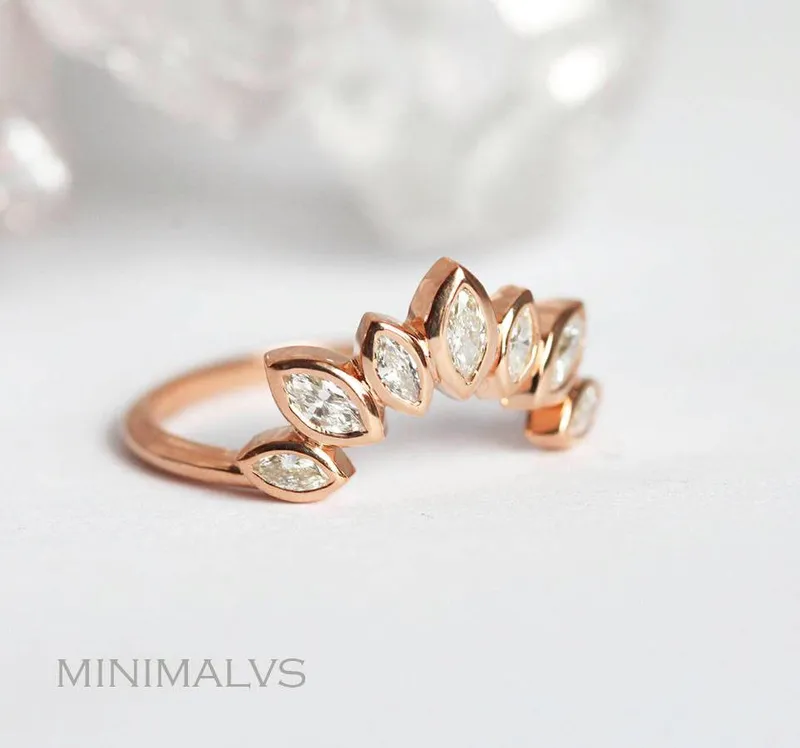 Diamond Tiara Ring, Diamond Crown Ring vy 7