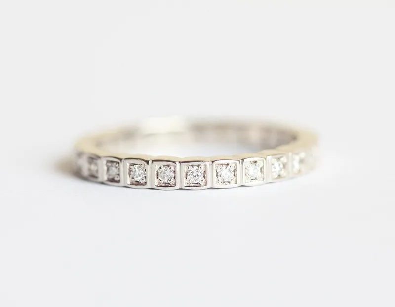DIAMOND WEDDING BAND, DIAMOND ETERNITY RING diamond round cut engagement ring