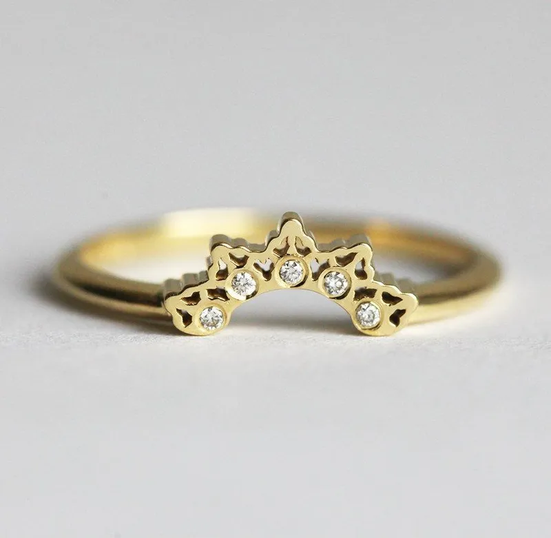 Diamond Wedding Band, Diamond Wedding Ring view 5