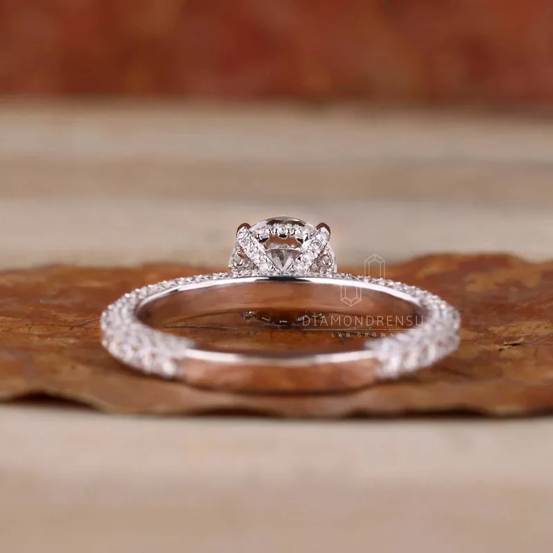 0.50 - 2.0 CT Round Cut Lab Grown Diamond Engagement Ring, IGI Certified view 7