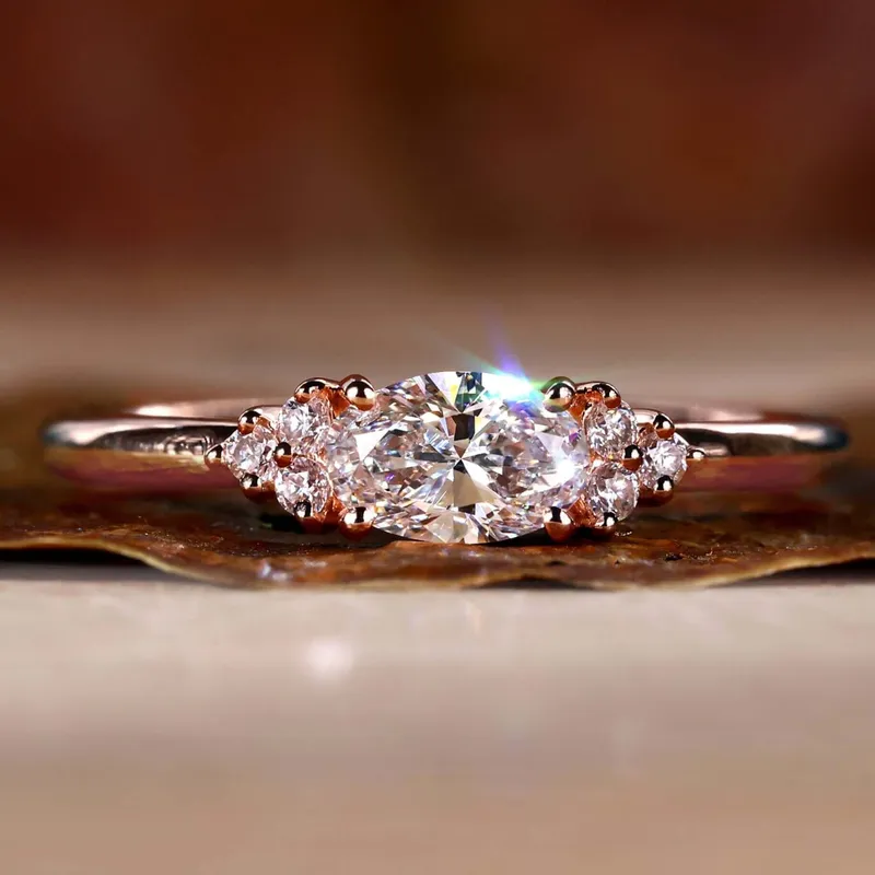 0.50 to 1.50 CT Oval Lab Grown Diamond Muse Engagement Ring oval cut engagement ring