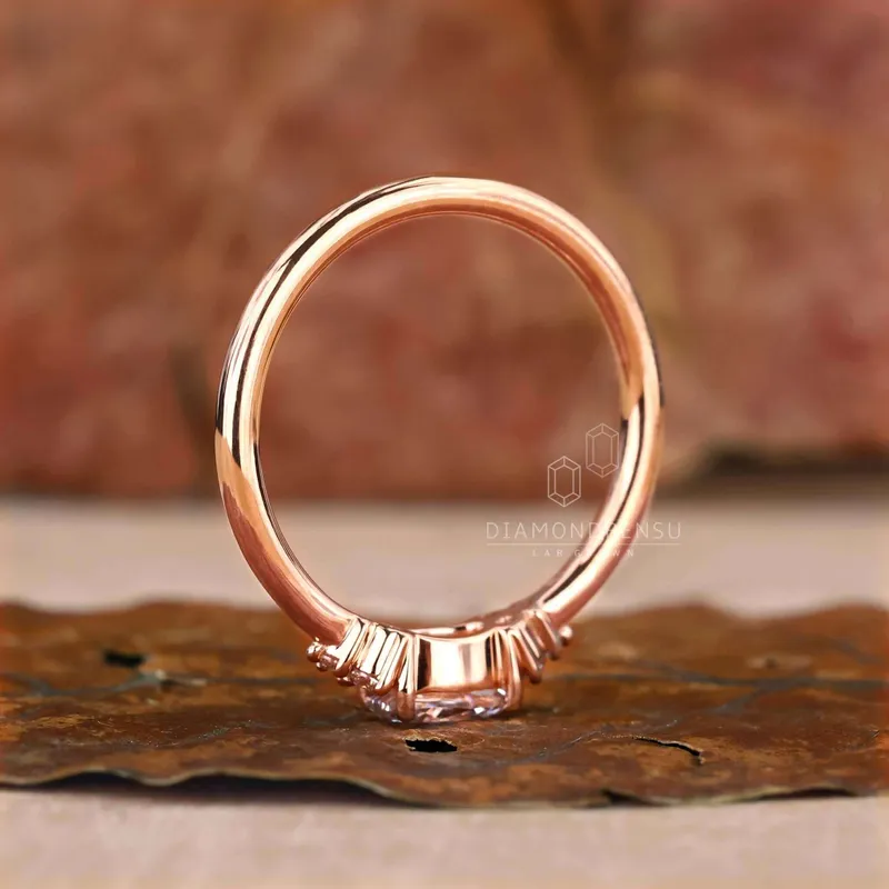 0.50 to 1.50 CT Oval Lab Grown Diamond Muse Engagement Ring view 5