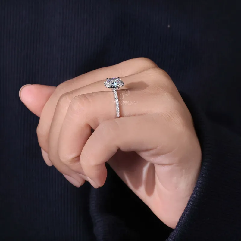 2 carat Cushion Cut Diamond Ring, E/VVS2 Lab Grown Diamond Ring, IGI Certified view 6