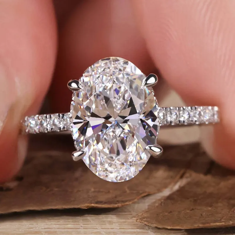 2.50 CT Oval Engagement Ring, Lab Grown Diamond Ring, Oval Diamond Ring oval cut engagement ring