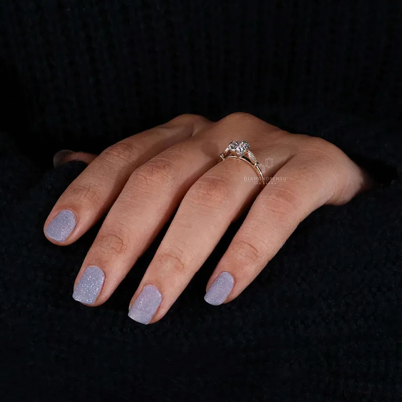 Asscher Cut Lab Grown Diamond Vintage Engagement Ring view 8