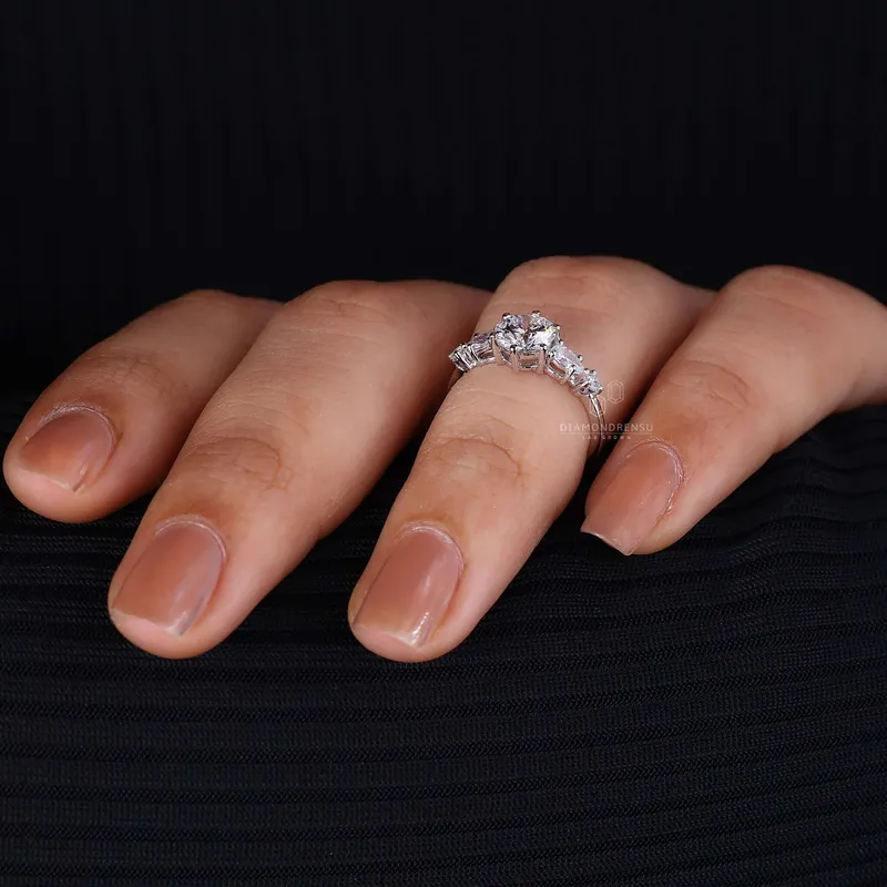Chic Simple Engagement Rings - Modern Elegance view 6