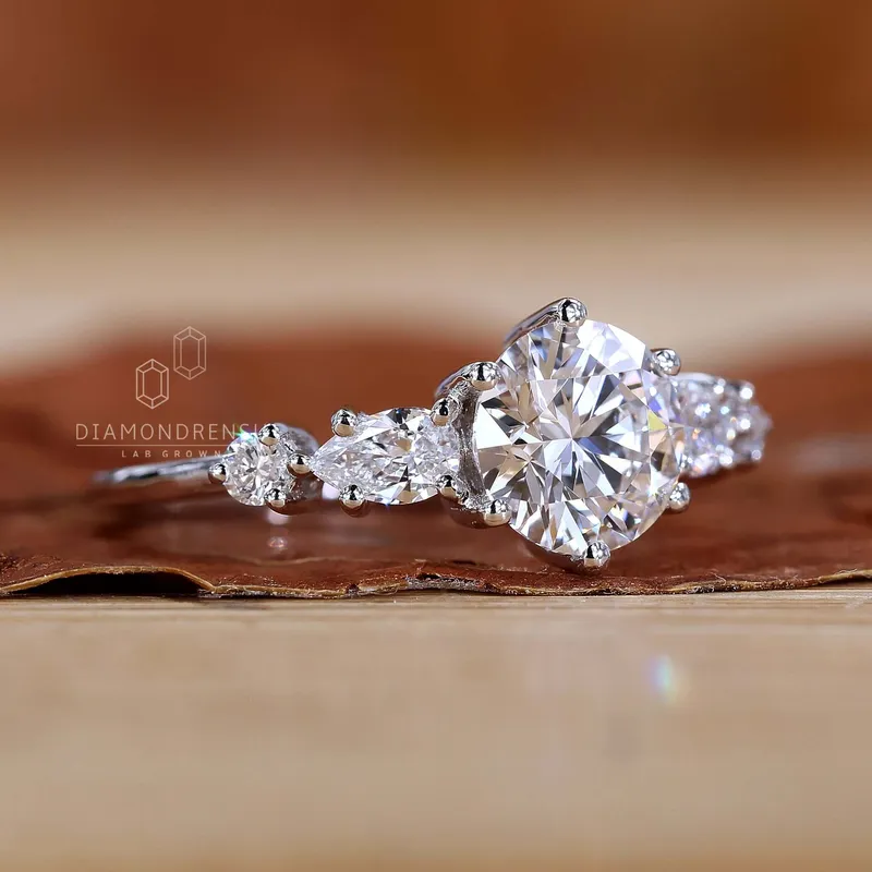 Chic Simple Engagement Rings - Modern Elegance view 2