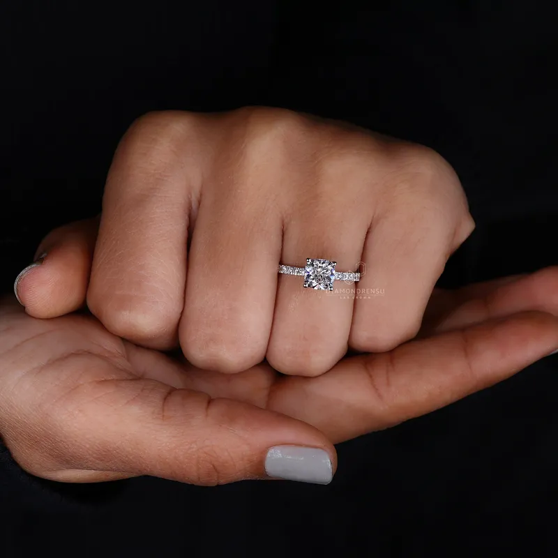 Cushion Cut Engagement Ring A Perfect Blend of Sparkle vy 9