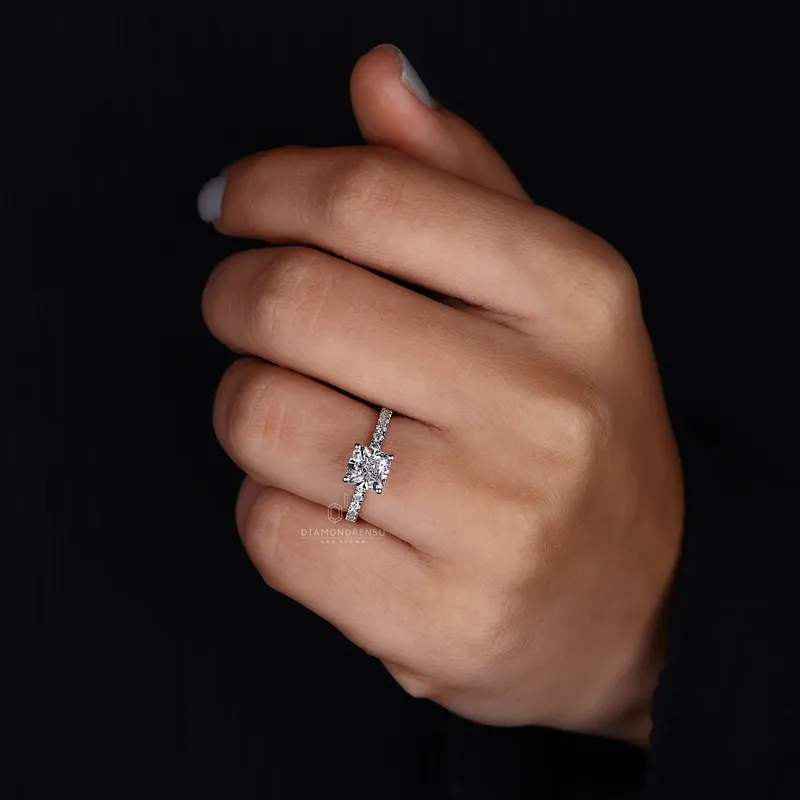 Cushion Cut Engagement Ring A Perfect Blend of Sparkle vy 6