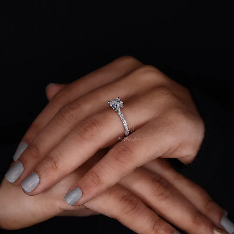 Cushion Cut Engagement Ring A Perfect Blend of Sparkle vy 7
