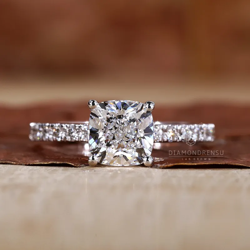 Cushion Cut Engagement Ring A Perfect Blend of Sparkle vy 3