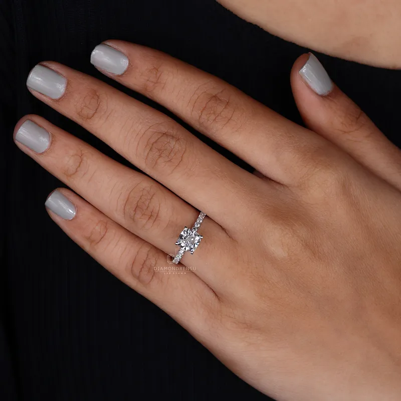 Cushion Cut Engagement Ring A Perfect Blend of Sparkle vy 8