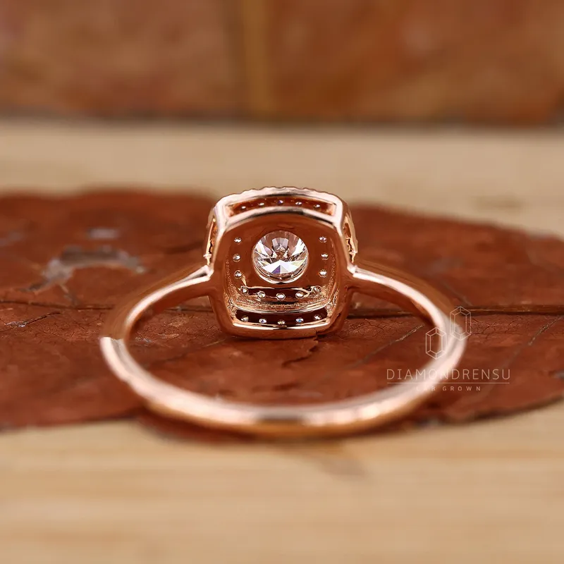 Double Halo Engagement Ring Double The Dazzle view 3
