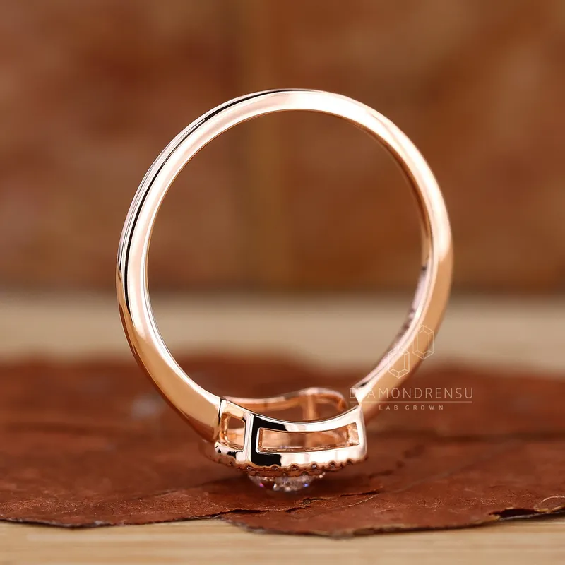 Double Halo Engagement Ring Double The Dazzle view 4