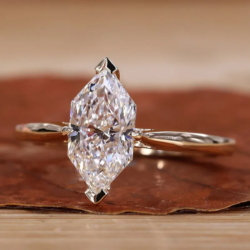 Dutch Marquise Cut Diamond Solitaire Engagement Ring engagement ring