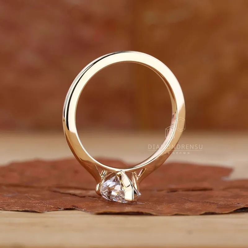 Dutch Marquise Cut Diamond Solitaire Engagement Ring view 6