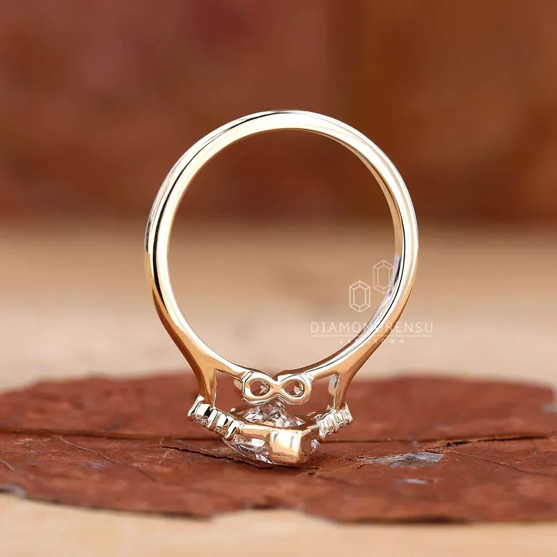 Dutch Marquise Cut Muse Setting Diamond Engagement Ring view 5