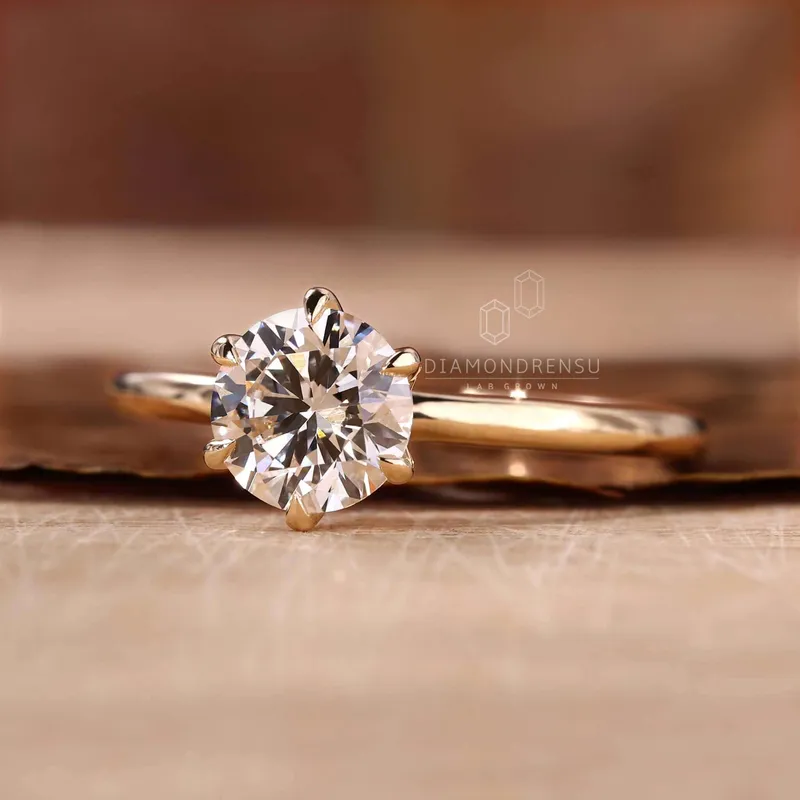 Lab Grown Diamond Solitaire Engagement Ring Perfect Innovation view 5