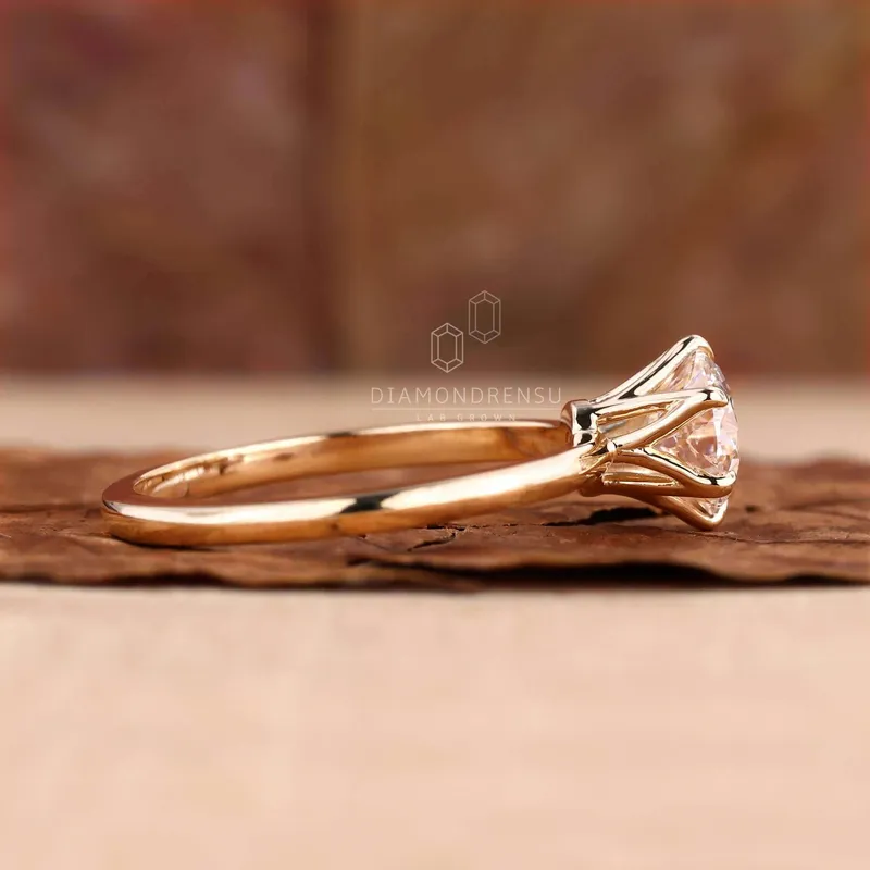 Lab Grown Diamond Solitaire Engagement Ring Perfect Innovation view 3