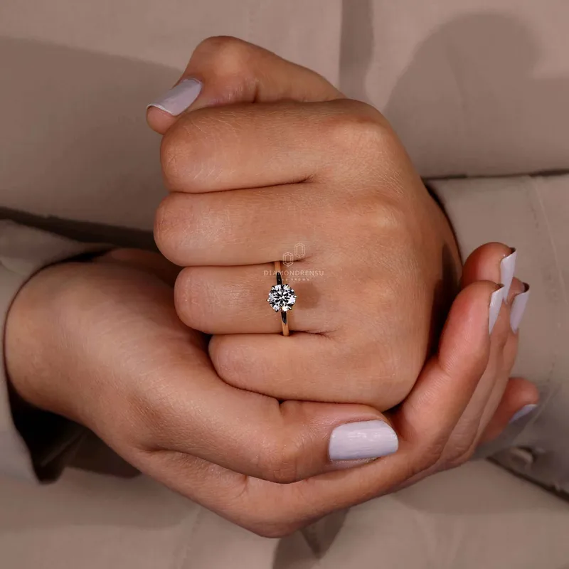 Lab Grown Diamond Solitaire Engagement Ring Perfect Innovation view 2