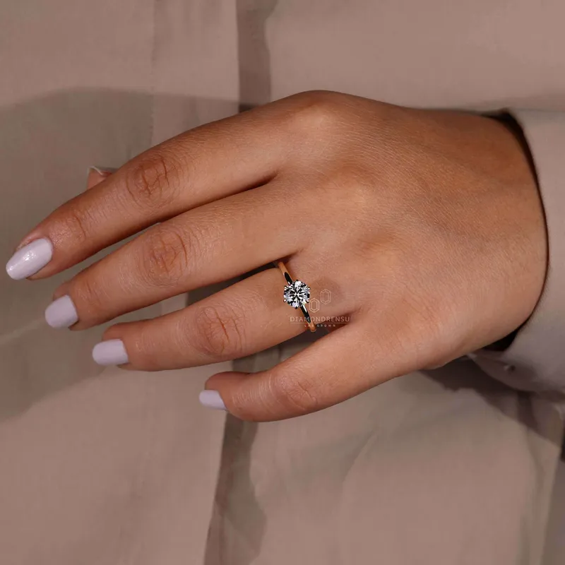 Lab Grown Diamond Solitaire Engagement Ring Perfect Innovation view 4