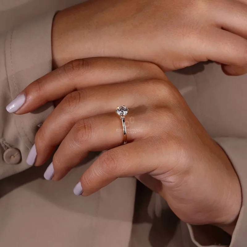 Lab Grown Diamond Solitaire Engagement Ring Perfect Innovation view 8
