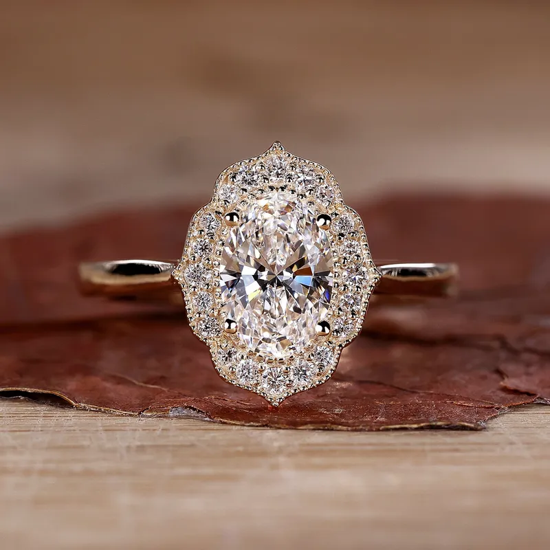 Oval Halo Engagement Ring for a Lasting Impression oval cut engagement ring in platinum