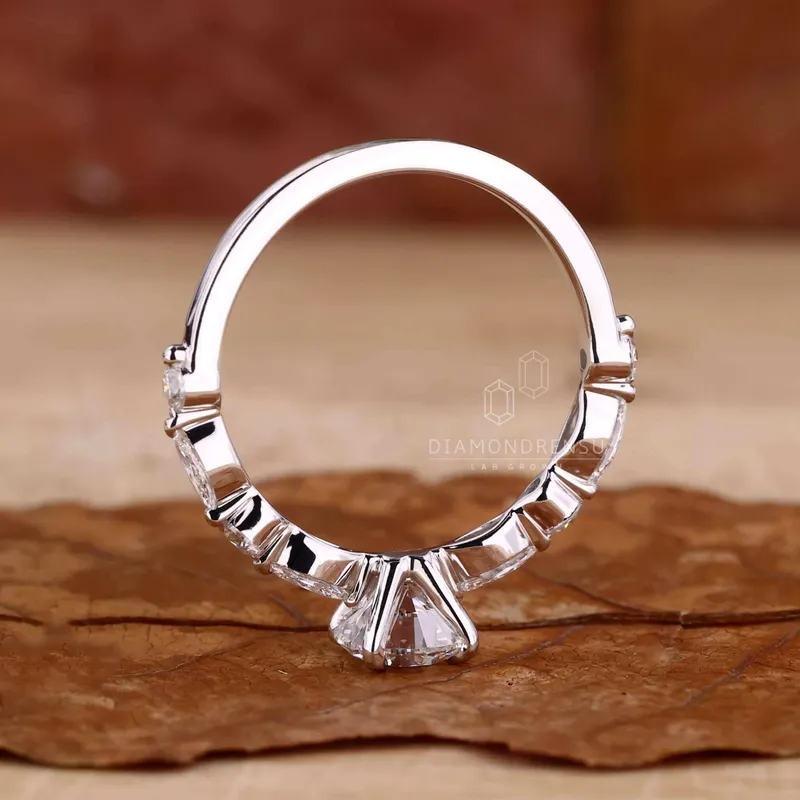 Round Lab Grown Diamond Engagement Ring For Women view 2