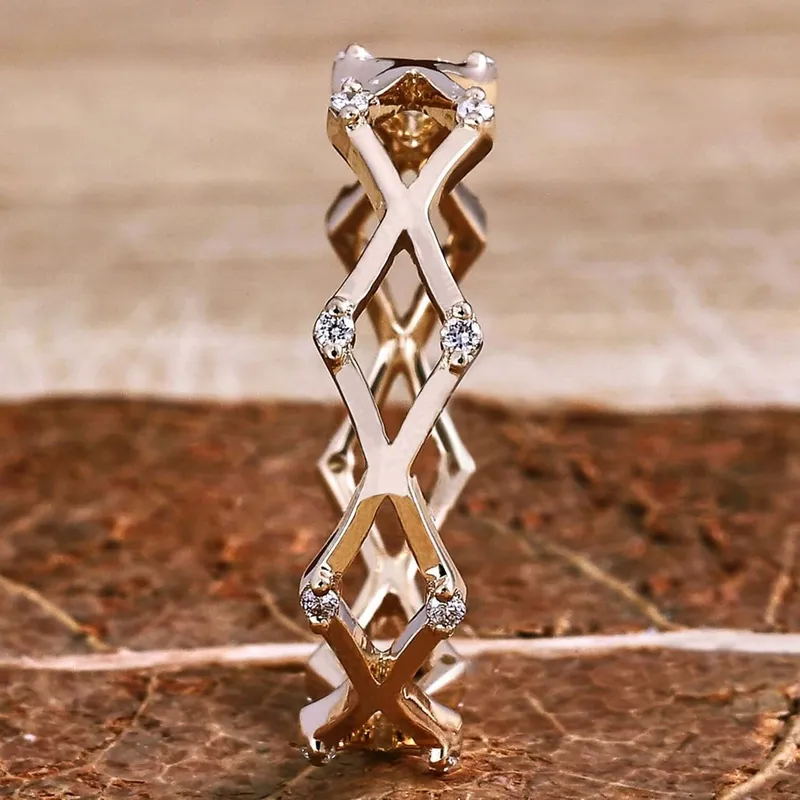Round Lab Grown Diamond Wedding Band, Unique Designer Matching Band round cut engagement ring