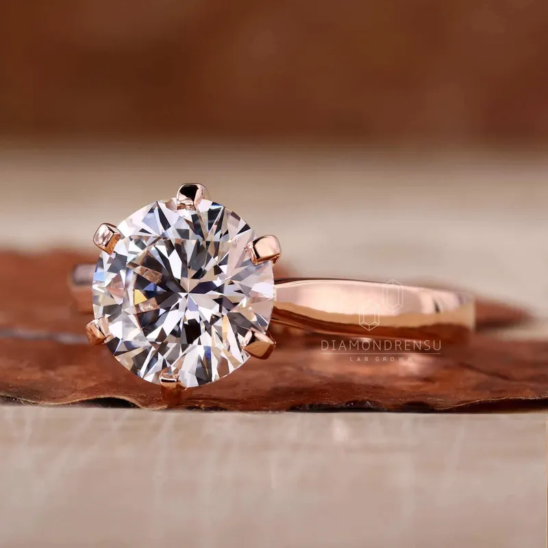 Round Solitaire Engagement Ring for the Love of Your Life view 2