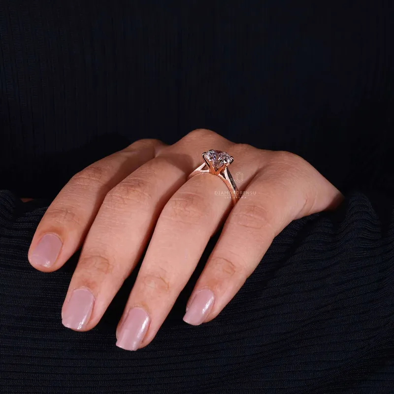 Round Solitaire Engagement Ring for the Love of Your Life view 3